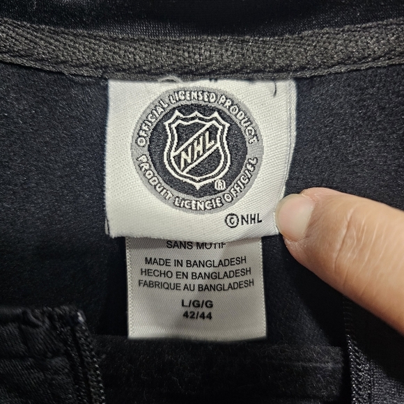 Men's Boston Bruins Antigua Black Glacier Quarter-Zip Pullover Jacket Size Large - Picture 4 of 7